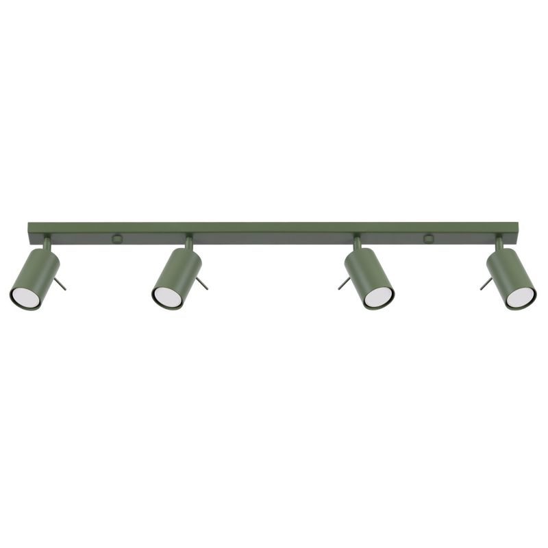 Oprawa sufitowa Sollux Lighting Ring zielony oliwkowy 4 x GU10 x IP20 wym: 17 x 81 x 6 cm - 1 szt.