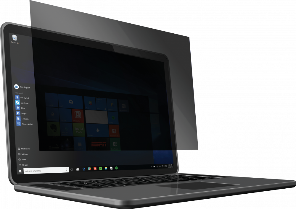 Filtr prywatyzujący do laptopów Kensington, 16:9, 12.5", 2-stronny, nakładany