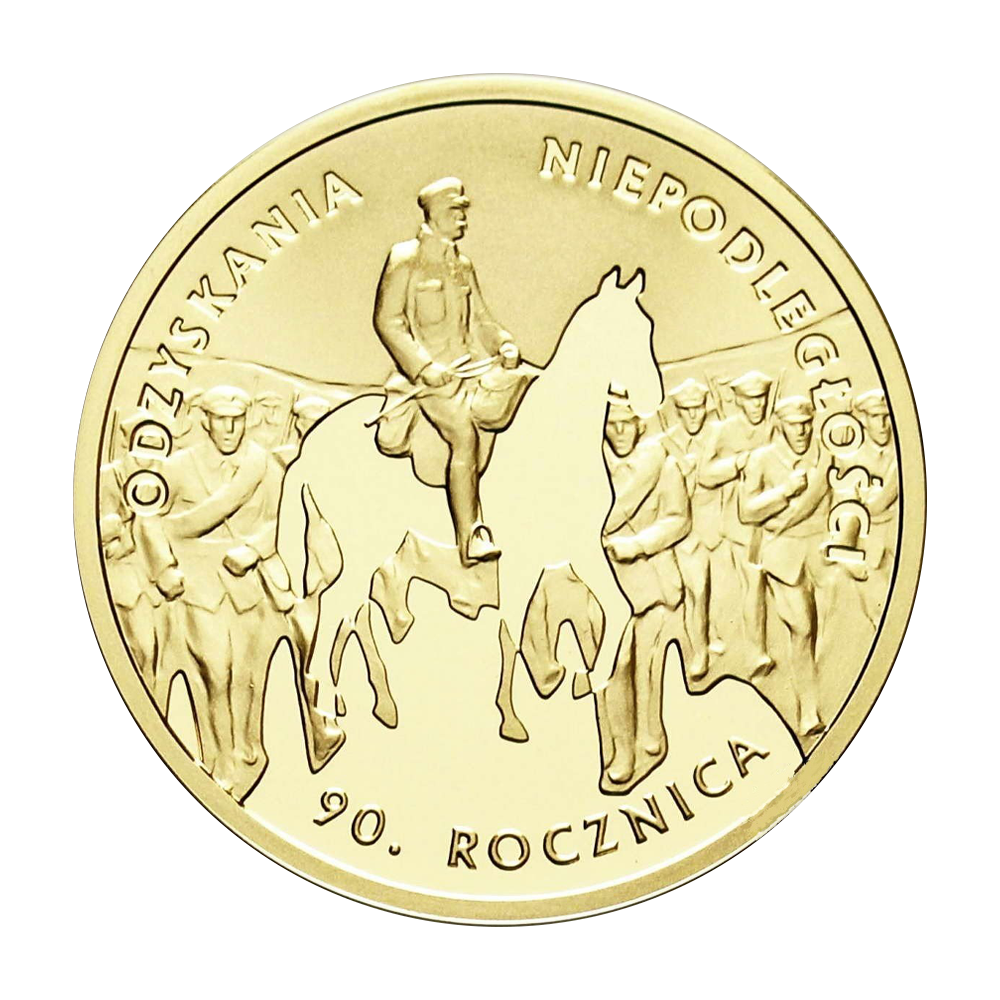 Złota moneta 200 zł 90. rocznica odzyskania niepodległości 2008 - wysyłka 24 h!