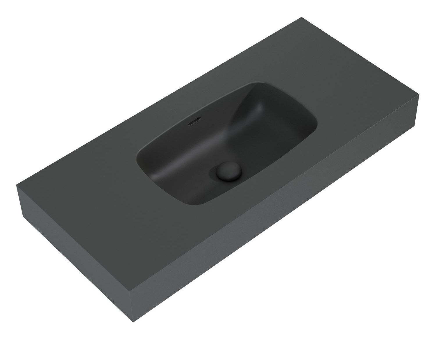 Elita Dimple umywalka 100,8x46 cm prostokątna ścienna anthracite matt RE041000026010