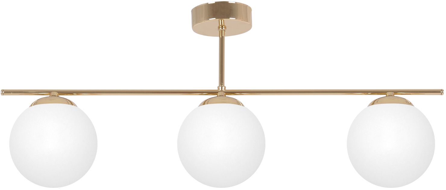 Kaja Rea lampa podsufitowa 1x10 W biała-złota K-5422