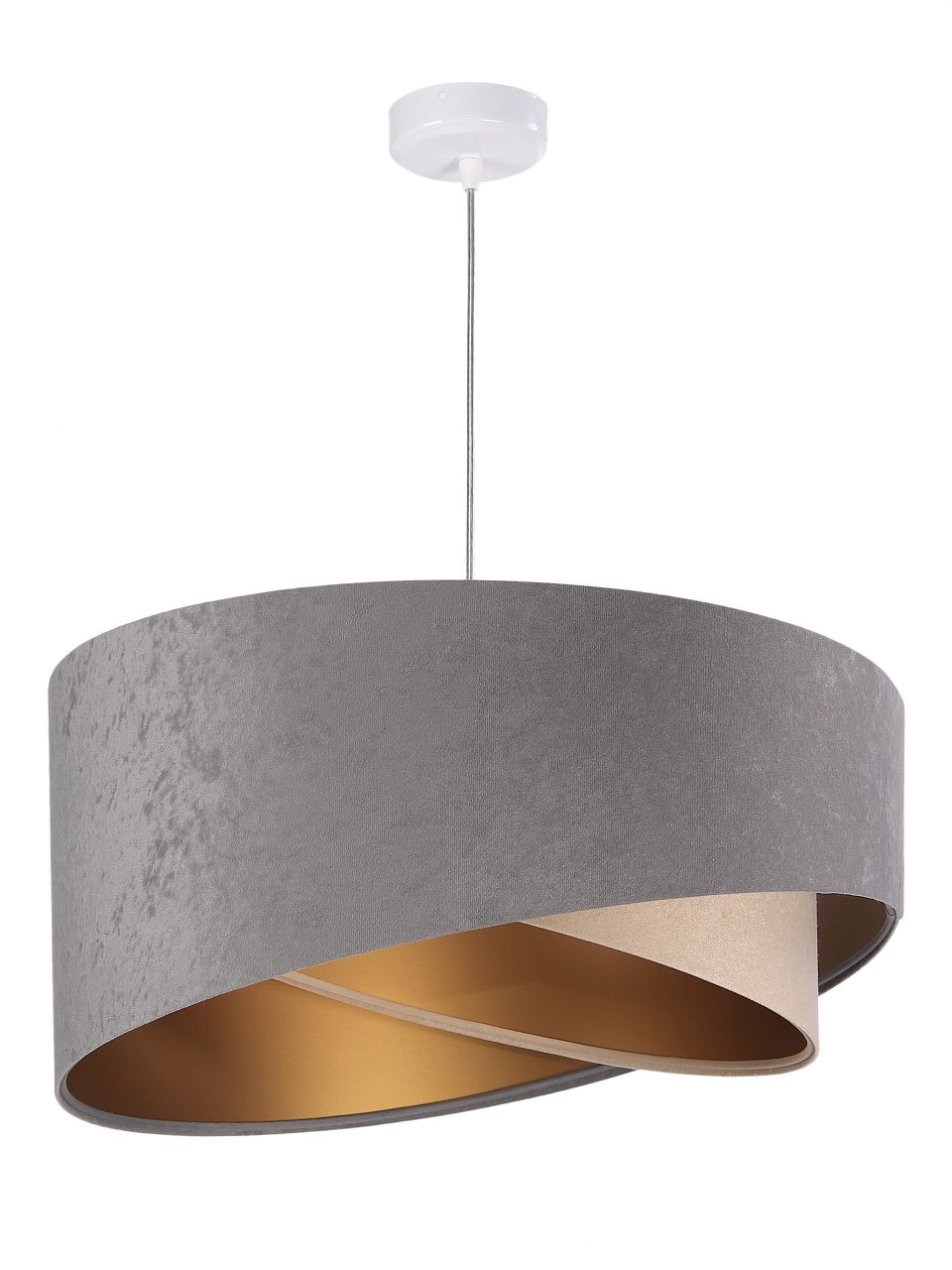 BPS Koncept Galaxy lampa wisząca 1x60 W złota-szary/popielaty-beżowa 060-050