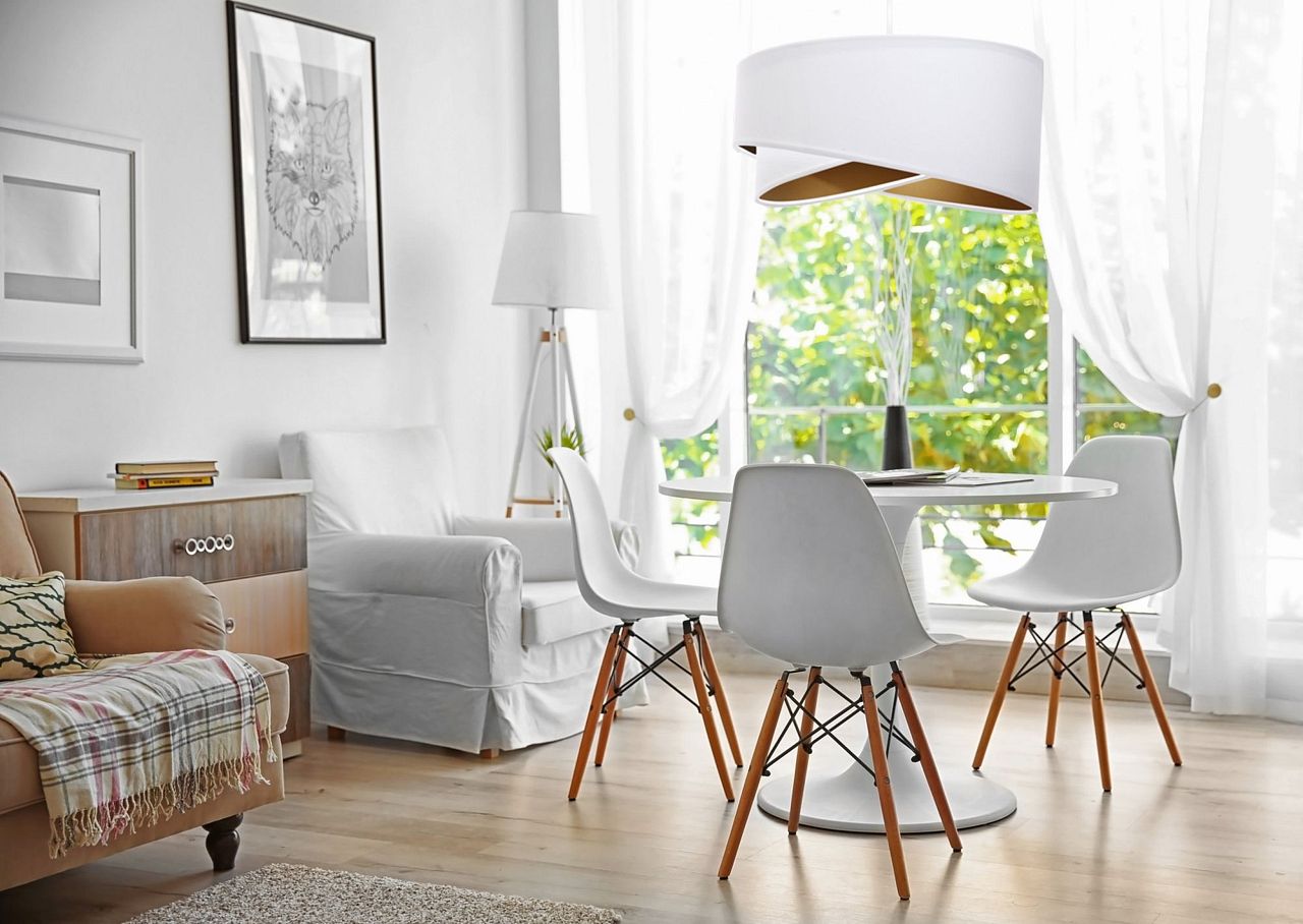 BPS Koncept Galaxy lampa wisząca 1x60 W biała-złota 060-062