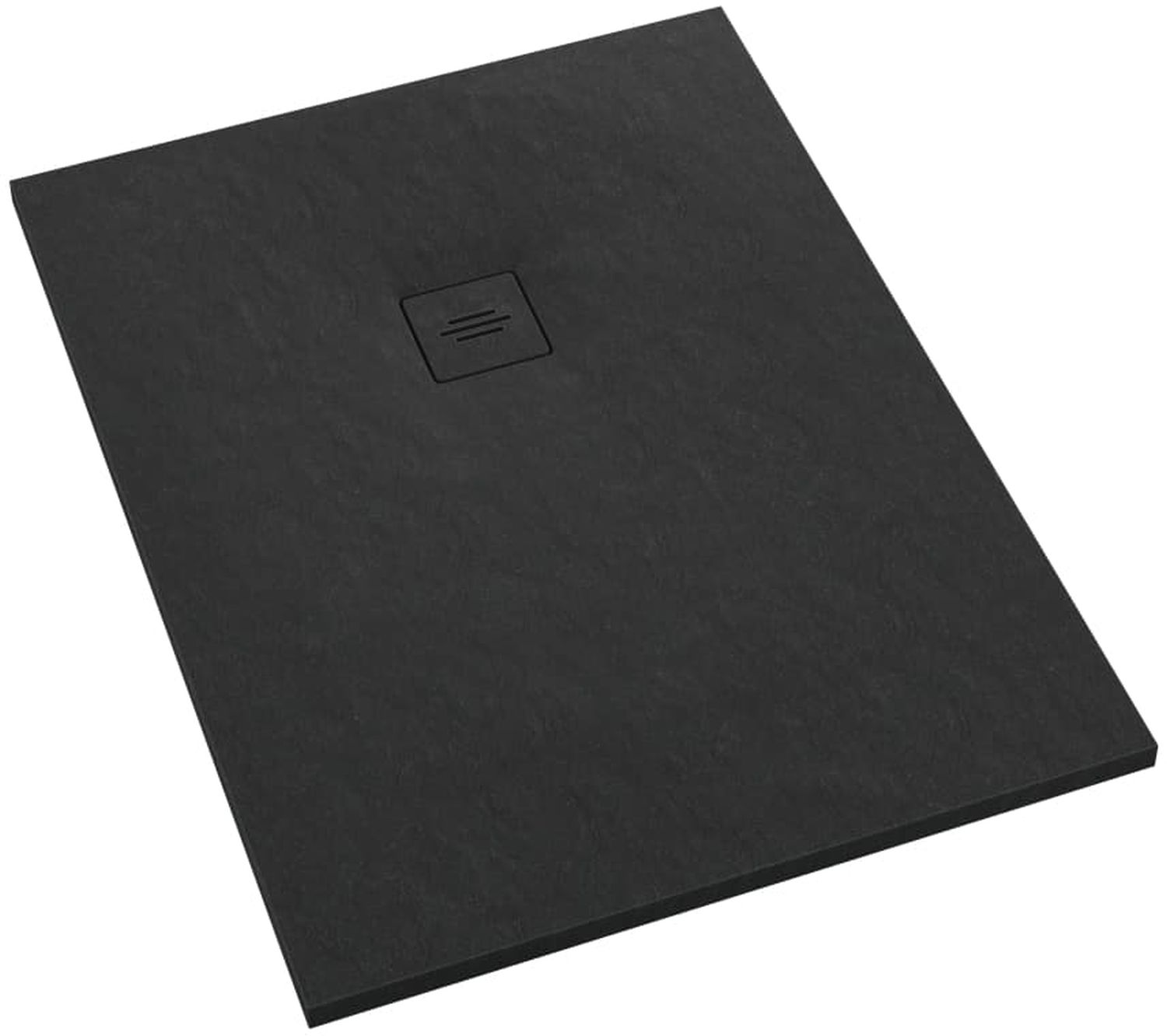 Schedline Protos Black Stone brodzik 90x160 cm prostokątny czarny kamień 3SP.P1P-90160/C/ST-M1/C/ST