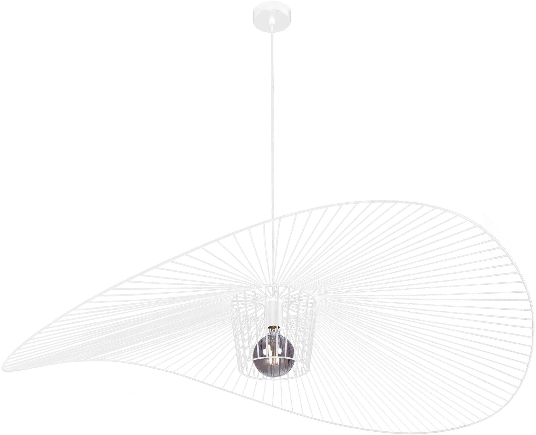 Kaja Kapelusz lampa wisząca 1x60W biała KP-21BIAŁY