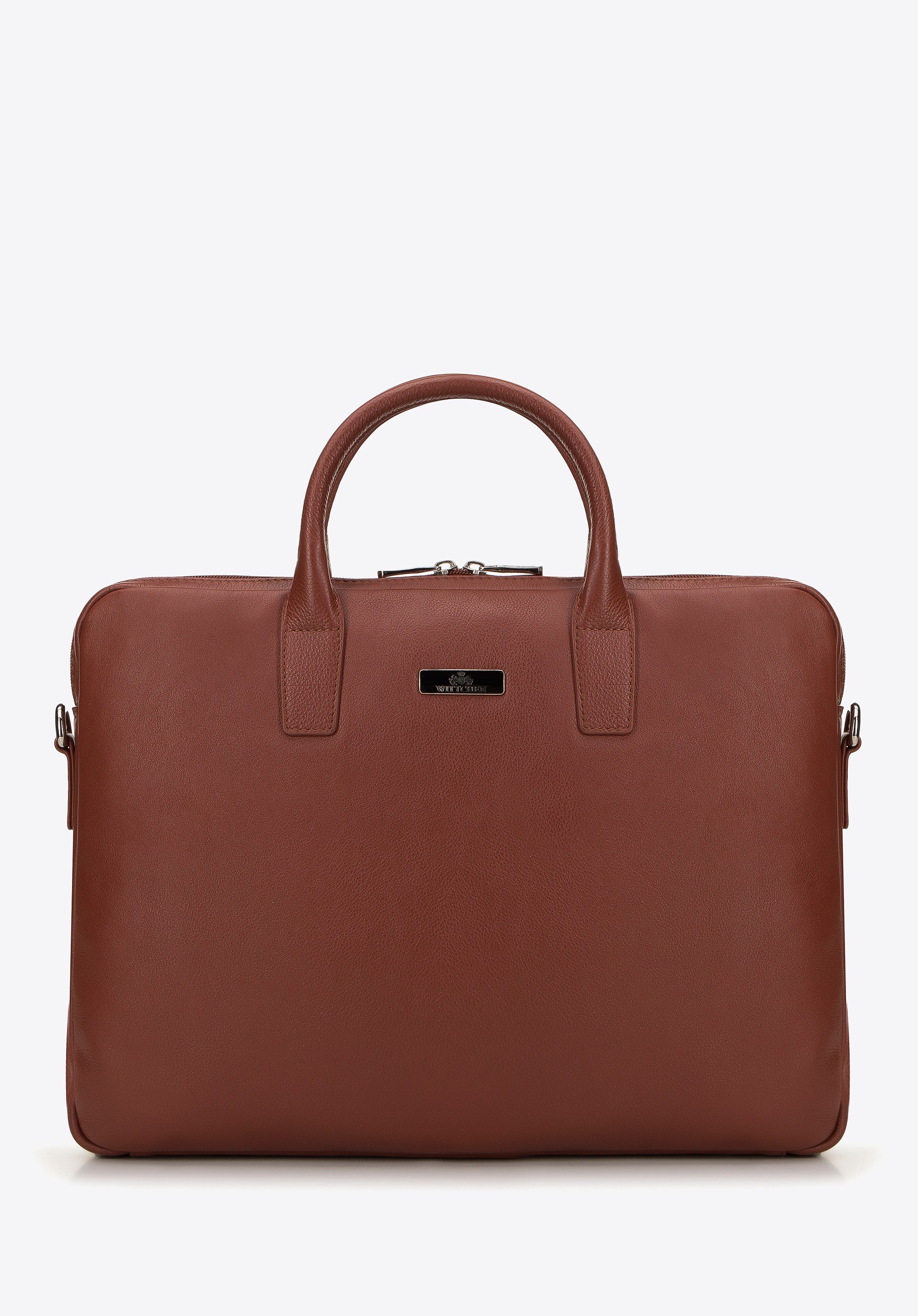 Torba na laptopa 11’’/12’’ skórzana klasyczna brązowa