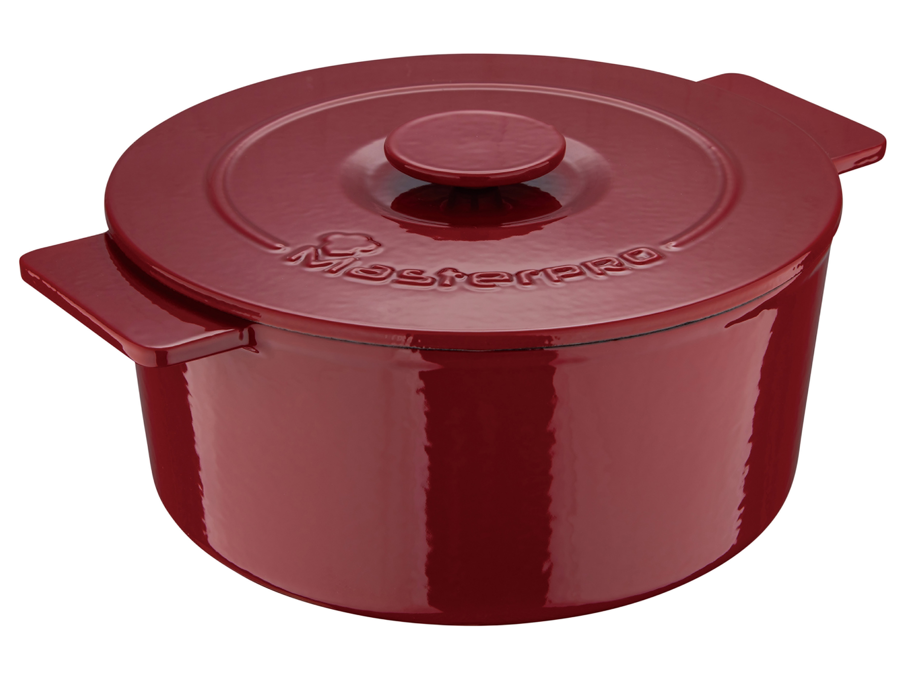 Masterpro Garnek żeliwny Eternal, Ø 26 cm Czerwony