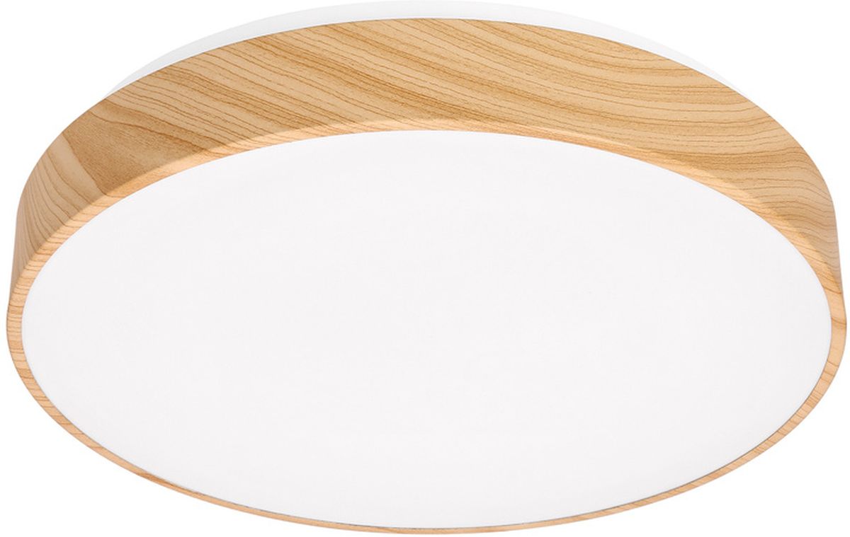 Darmowa Dostawa - Plafon 1x24 W biały-drewno Candellux Figaro 1433956
