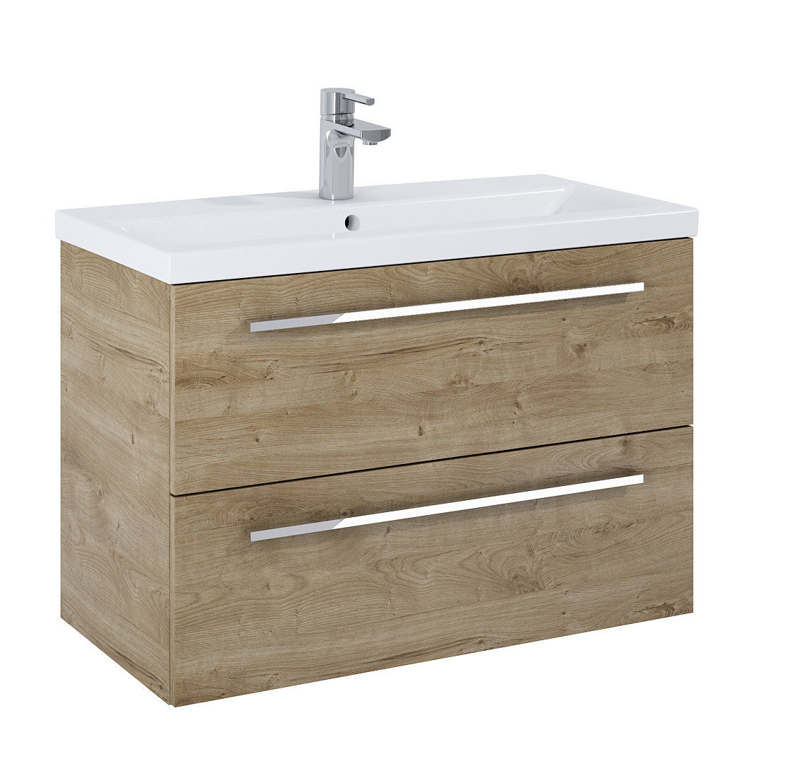 Darmowa Dostawa - Szafka 79.6x39.6x53 cm podumywalkowa wisząca dąb Elita Kwadro Plus 168958