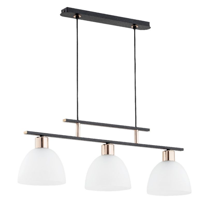 Lampa wisząca Alfa Sonata 0055 czarno-biała-złota nowoczesna 3xE27 x 15W 1 szt.