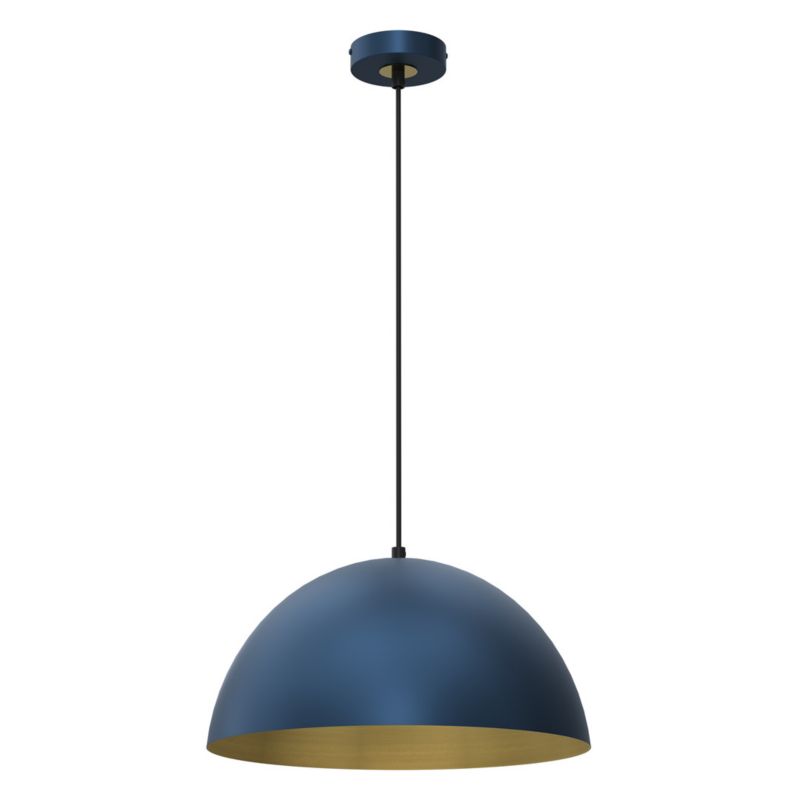 Lampa wisząca Milagro Beta 2889 granatowo-złota szerokość 35 cm 1xE27 x 1 szt.