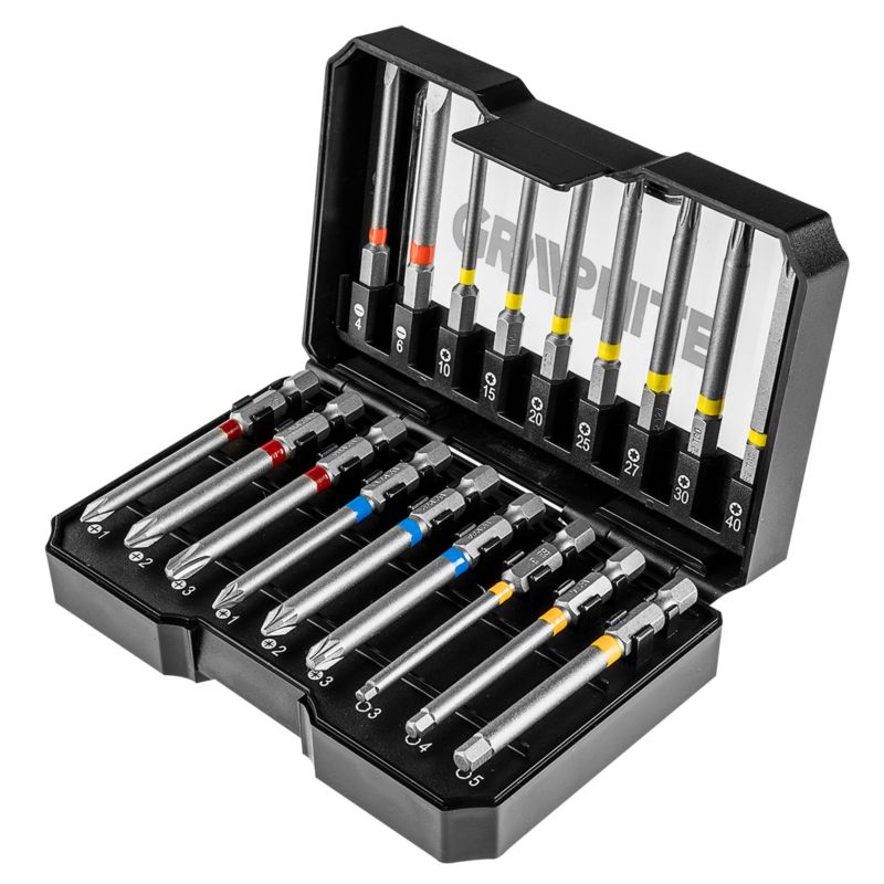 Końcówki wkrętakowe GRAPHITE 18 szt 1 kpl