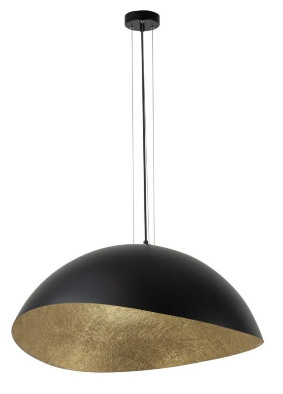 Lampa wisząca Sigma Lighting Solaris 3653 czarno-złota dekoracyjna 1xE27 x 1 szt.