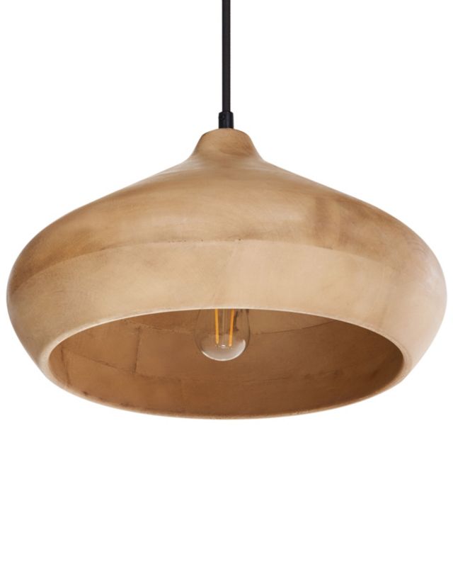 Lampa wisząca Rawi Drewno mango Jasnobrązowy 1 szt.