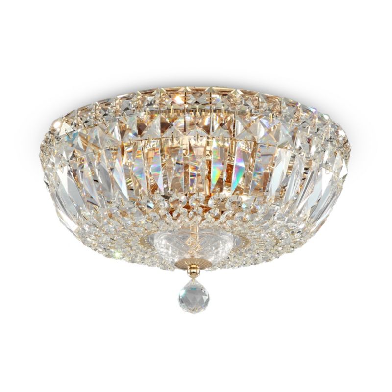 Lampa wisząca Maytoni Basfor mosiężno-złota kryształowa glamour 3xE14 x 60W 1 szt.