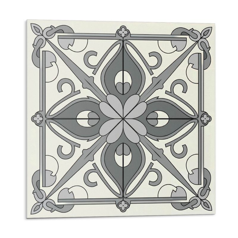 Kafelki samoprzylepne Wallfluent 30x30 cm Symetryczny motyw kwiatowy 9 szt.