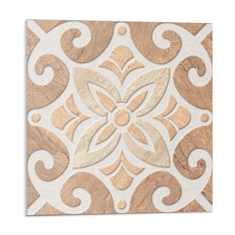 Kafelki samoprzylepne Wallfluent 30x30 cm Ornamentalny wzór kwiatów w stylu klasycznym 9 szt.