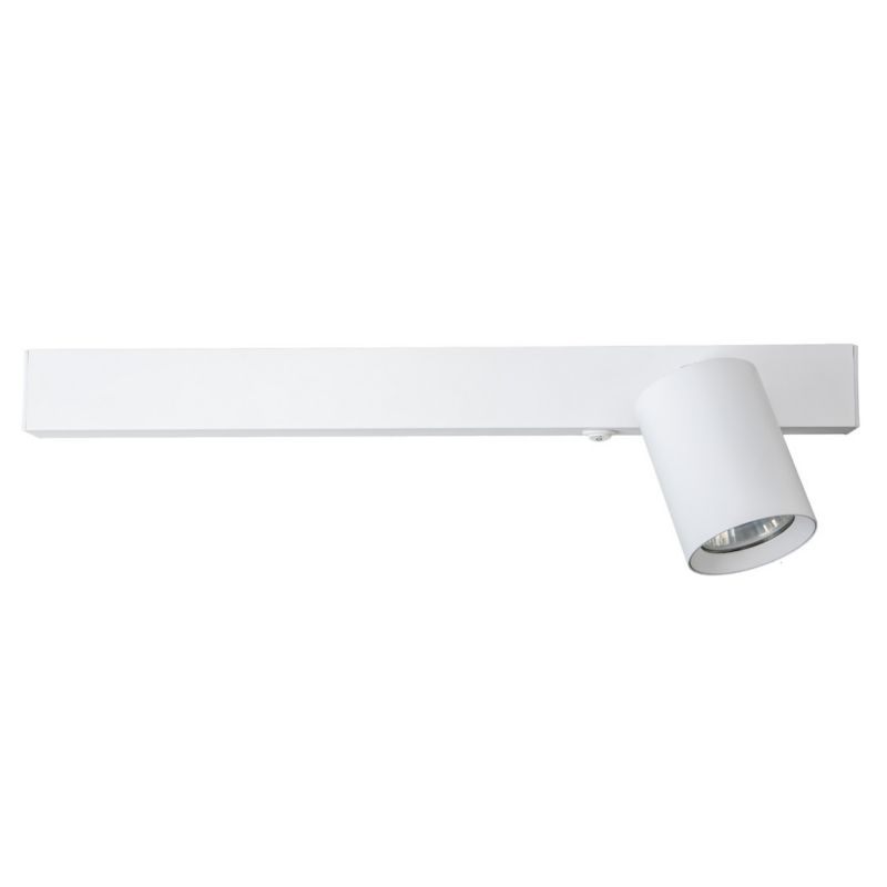 Kinkiet ścienny Milagro Magnet biały do sypialni 2 x GU10 + LED zintegrowany x 30W IP20 wym: 11 x 40,4 x 9,1 cm - 1 szt.