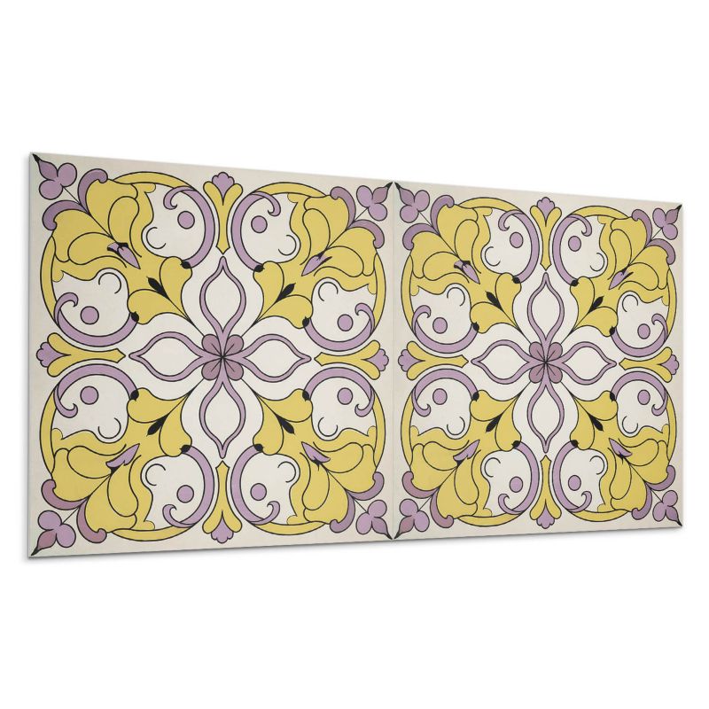 Panel samoprzylepny Wallfluent 100x50 cm Ornamenty w kwiatowej kompozycji 1 szt.