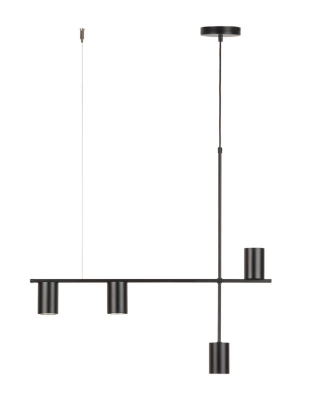 Lampa wisząca Sigma Lighting Vendo 5251 czarna reflektorki 4xGU10 x 12W 1 szt.