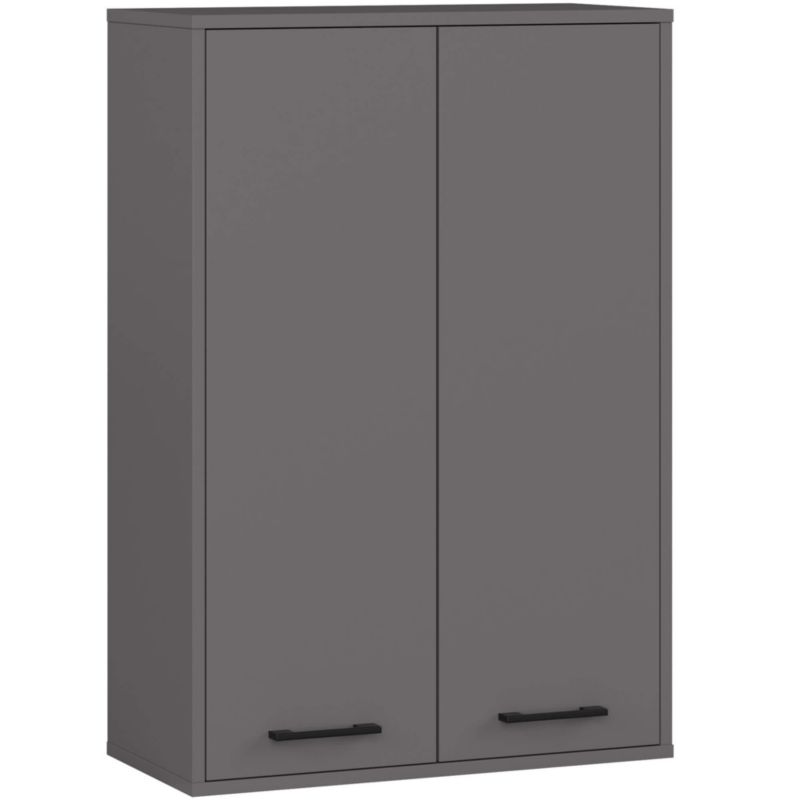 Szafka łazienkowa wisząca AKORD FIN Grafit Szary 64 cm 2 drzwi 64x30x94 cm 1 szt.