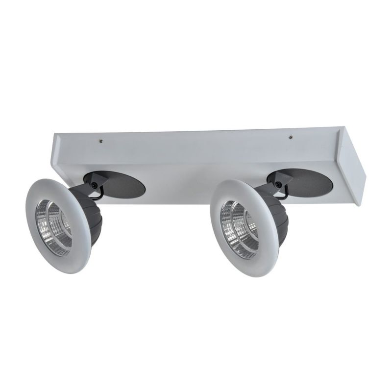 Lampa sufitowa wisząca Italux Catalina 6730 biała nowoczesna wbudowany LED 14W 1 szt.
