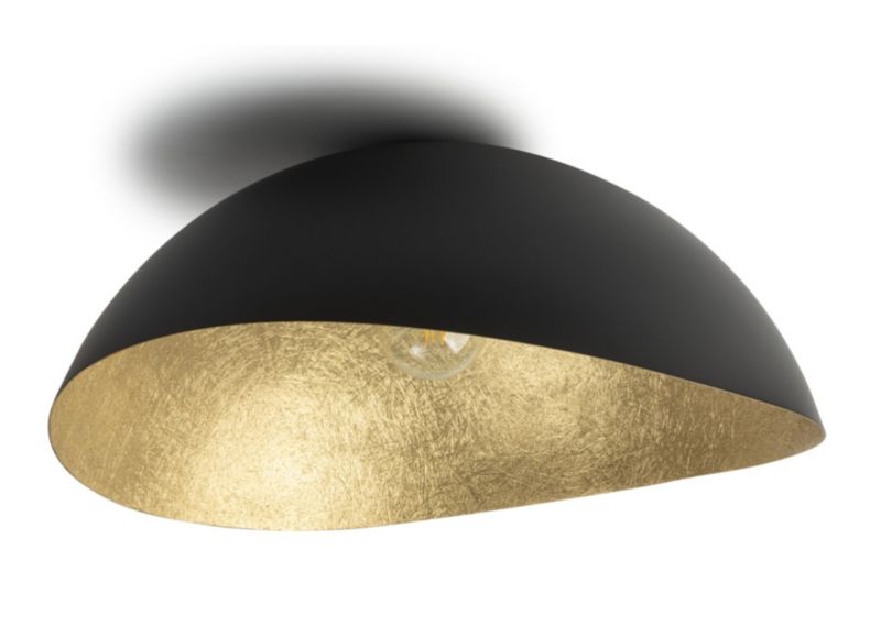 Lampa sufitowa wisząca Sigma Lighting Solaris 3479 czarno-złota dekoracyjna 1xE27 x 1 szt.