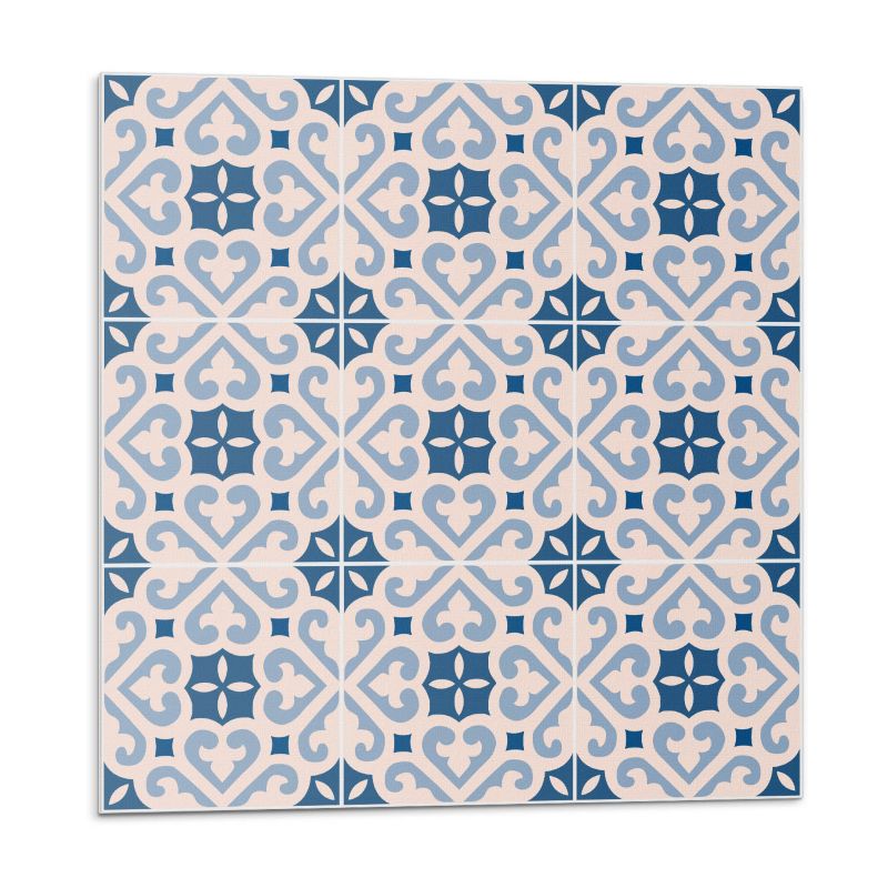 Kafelki samoprzylepne Wallfluent 50x50 cm Wzór z zdobieniami na płytkach 4 szt.