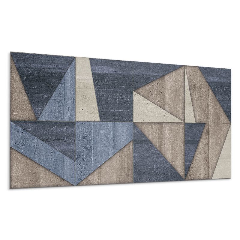 Kafelki samoprzylepne Wallfluent 40x20 cm Abstrakcyjna kompozycja kształtów 10 szt.