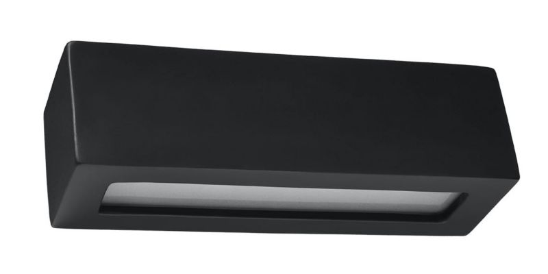 Kinkiet ścienny Sollux Lighting Vega czarno-biały 1 x E27 x 60W IP20 wym: 10 x 32 x 10 cm - 1 szt.