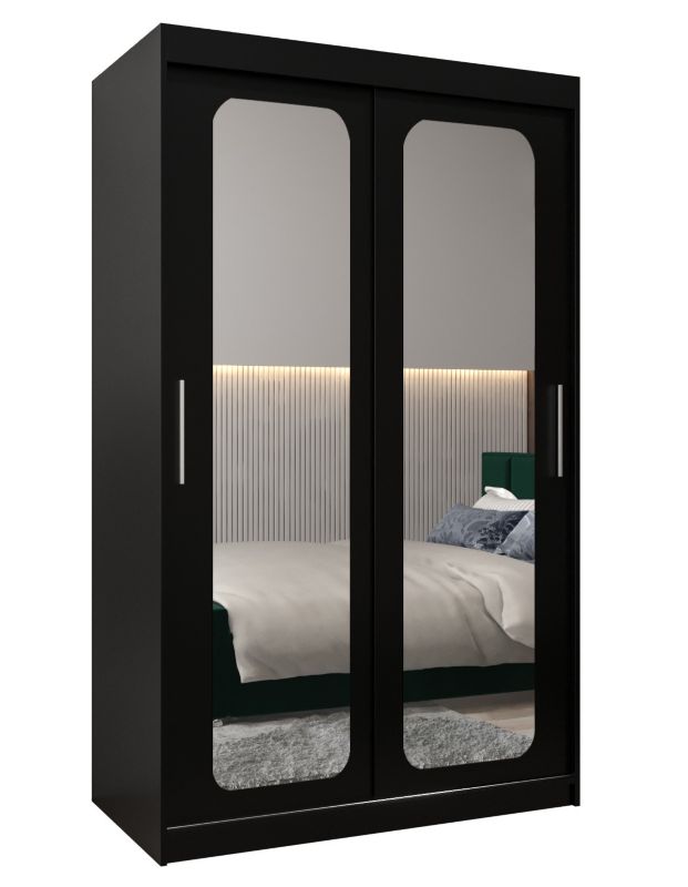 Szafa przesuwna Garderoba Abiks PROMO T3 120 czarny/czarny 1 szt.