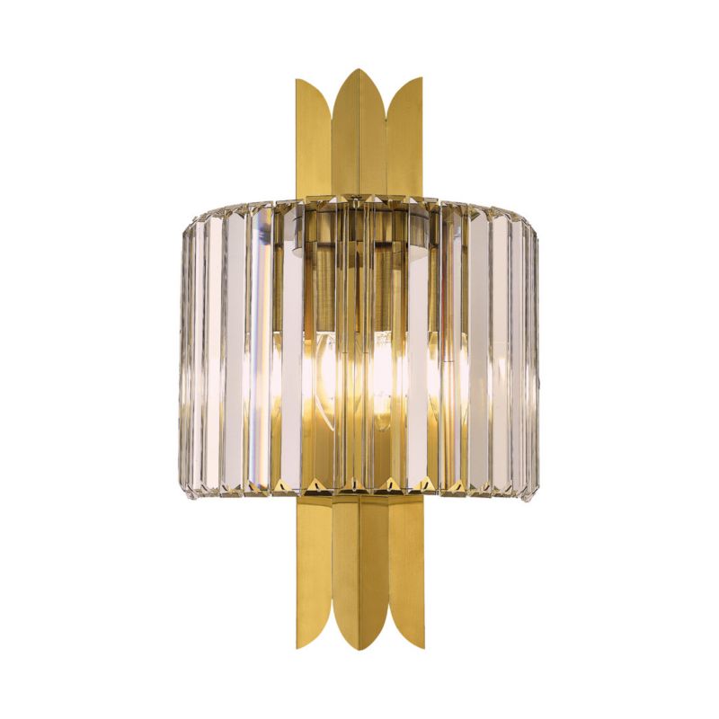 Kinkiet ścienny Milagro Margot złoty szkło kryształowe 2 x E14 x 40W IP20 wym: 41 x 16 x 16 cm - 1 szt.