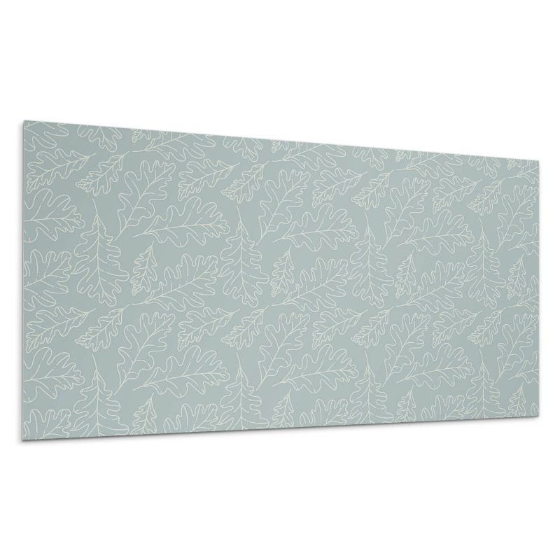 Panel samoprzylepny Wallfluent 100x50 cm Zielone liście na stonowanym tle 1 szt.