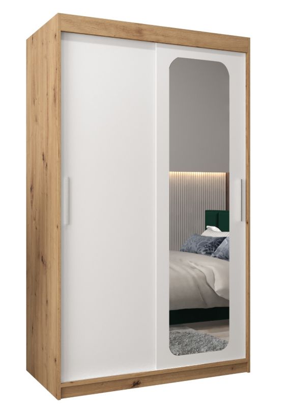 Szafa przesuwna Garderoba Abiks PROMO T2 120 artisan/biały 1 szt.