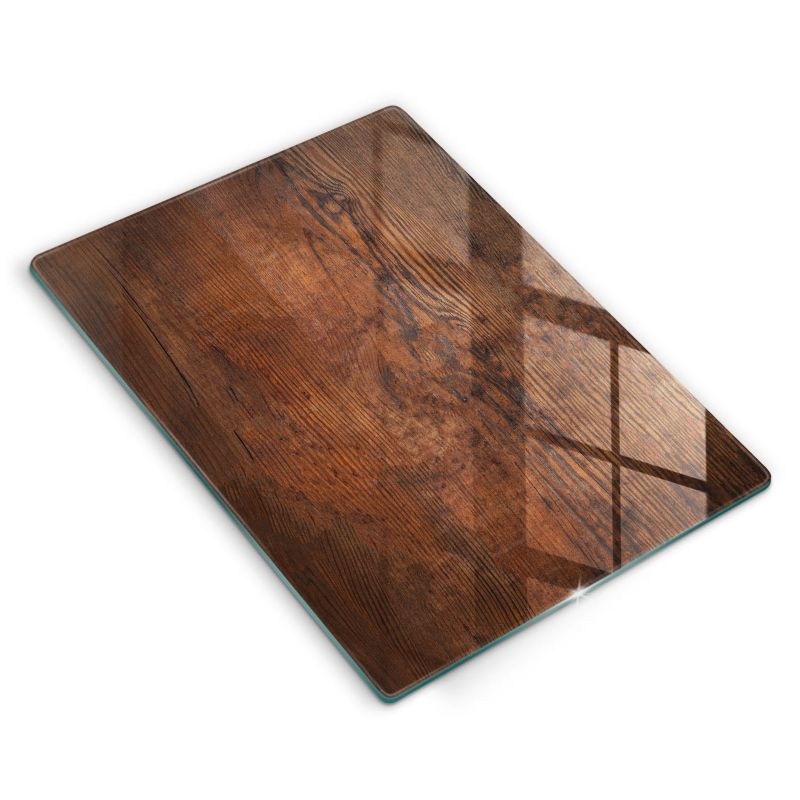 Szklana deska do krojenia Wallfluent 40x52 cm Ciemne drewno deska 1 szt.