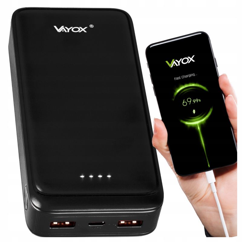 Powerbank Vayox VA0341 2xUSB-A USB-C 20W 20000mAh 1 szt.