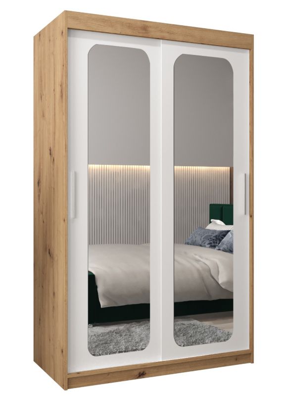 Szafa przesuwna Garderoba Abiks PROMO T3 120 artisan/biały 1 szt.