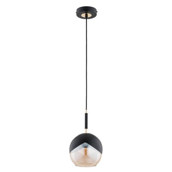 Lampa wisząca Alfa Prada 3393 czarno-złota minimalistyczna 1xE27 x 15W 1 szt.