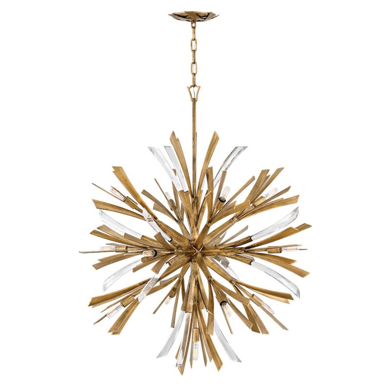 Lampa wisząca Quintiesse Vida 4618 oksydowany złoty kryształowa 13xE14 x 1 szt.