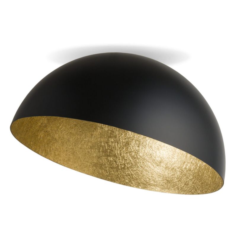 Lampa sufitowa wisząca Sigma Lighting Sfera 1567 czarno-złota dekoracyjna 1xE27 x 1 szt.