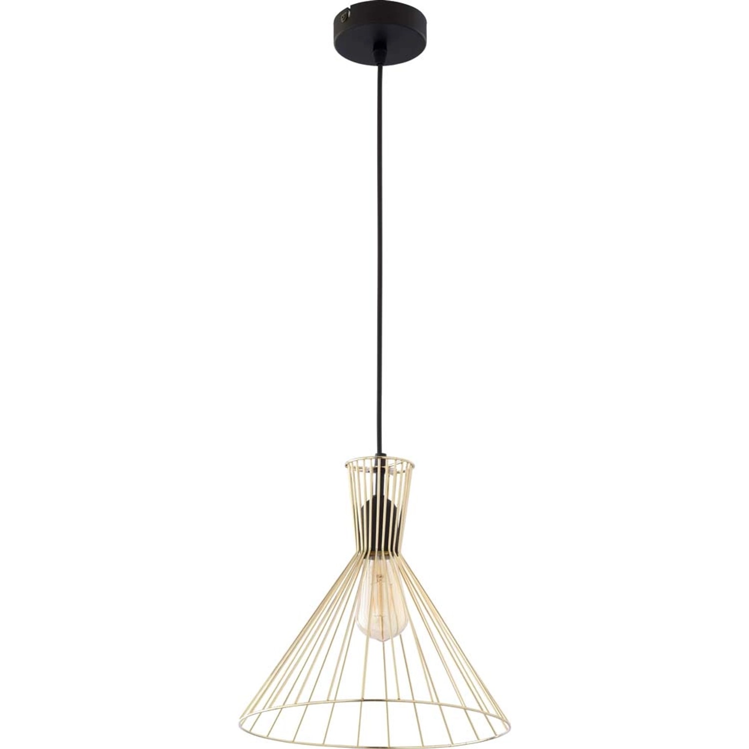 TK Lighting Lampa sufitowa SAHARA złota 1x60W E27