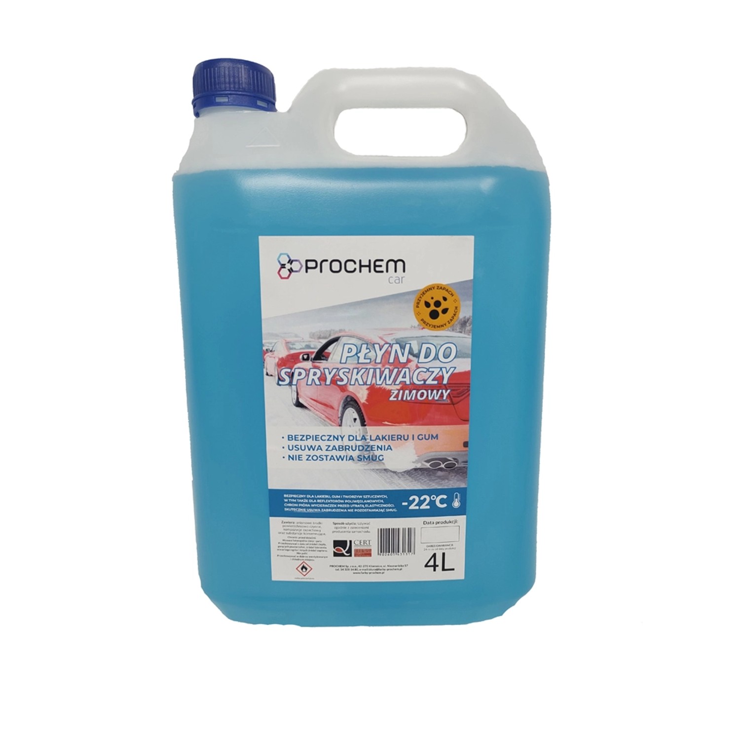 Płyn do spryskiwaczy zimowy 4L
