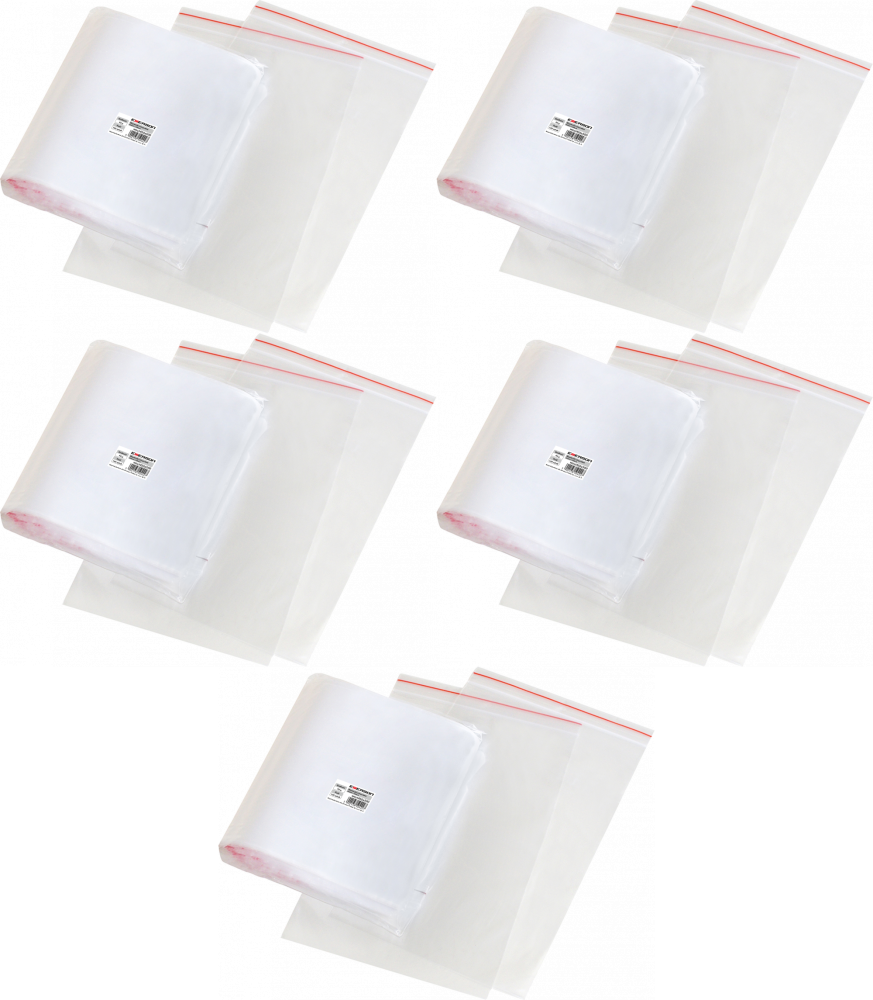 5x Woreczki strunowe Emerson, 450x500mm, 100 sztuk, bezbarwny
