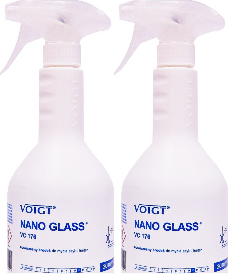 2x Płyn do mycia szyb Voigt Nano Glass VC176, 600ml