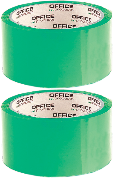 2x Taśma pakowa Office Products, akryl, 48mmx50yd, zielony