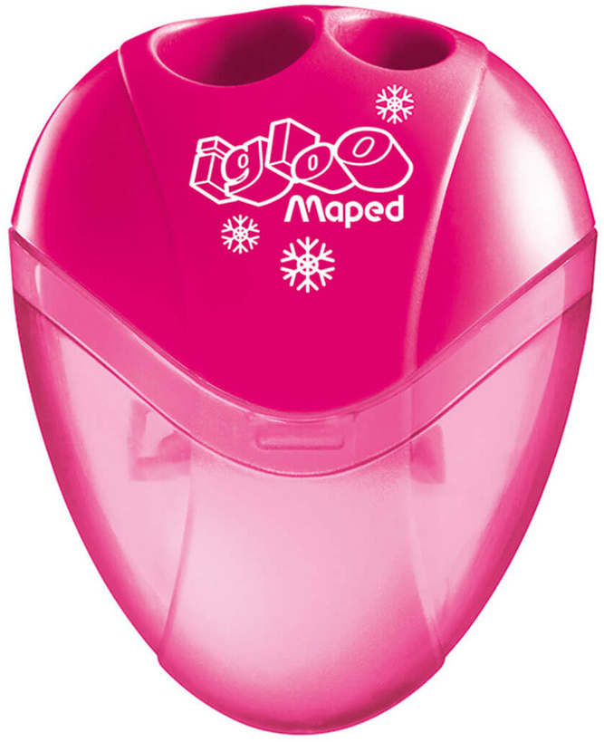 Temperówka Maped Igloo, plastik, 2 otwory, mix kolorów