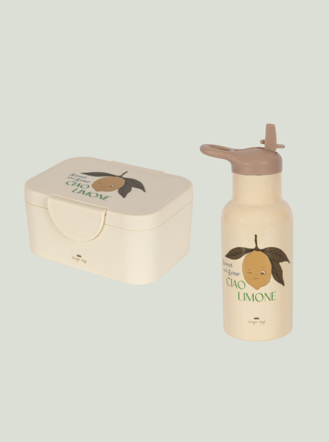 Śniadaniówka LUNCH BOX SET LEMON Konges Sløjd