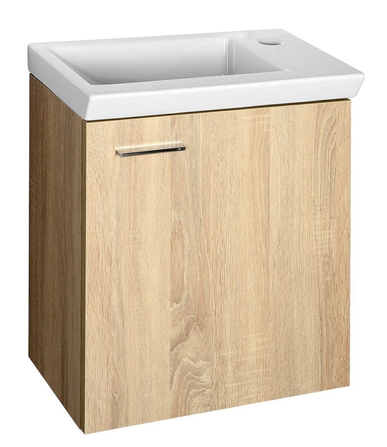 Aqualine Zoja szafka 44 cm podumywalkowa wisząca dąb platin 51046DP