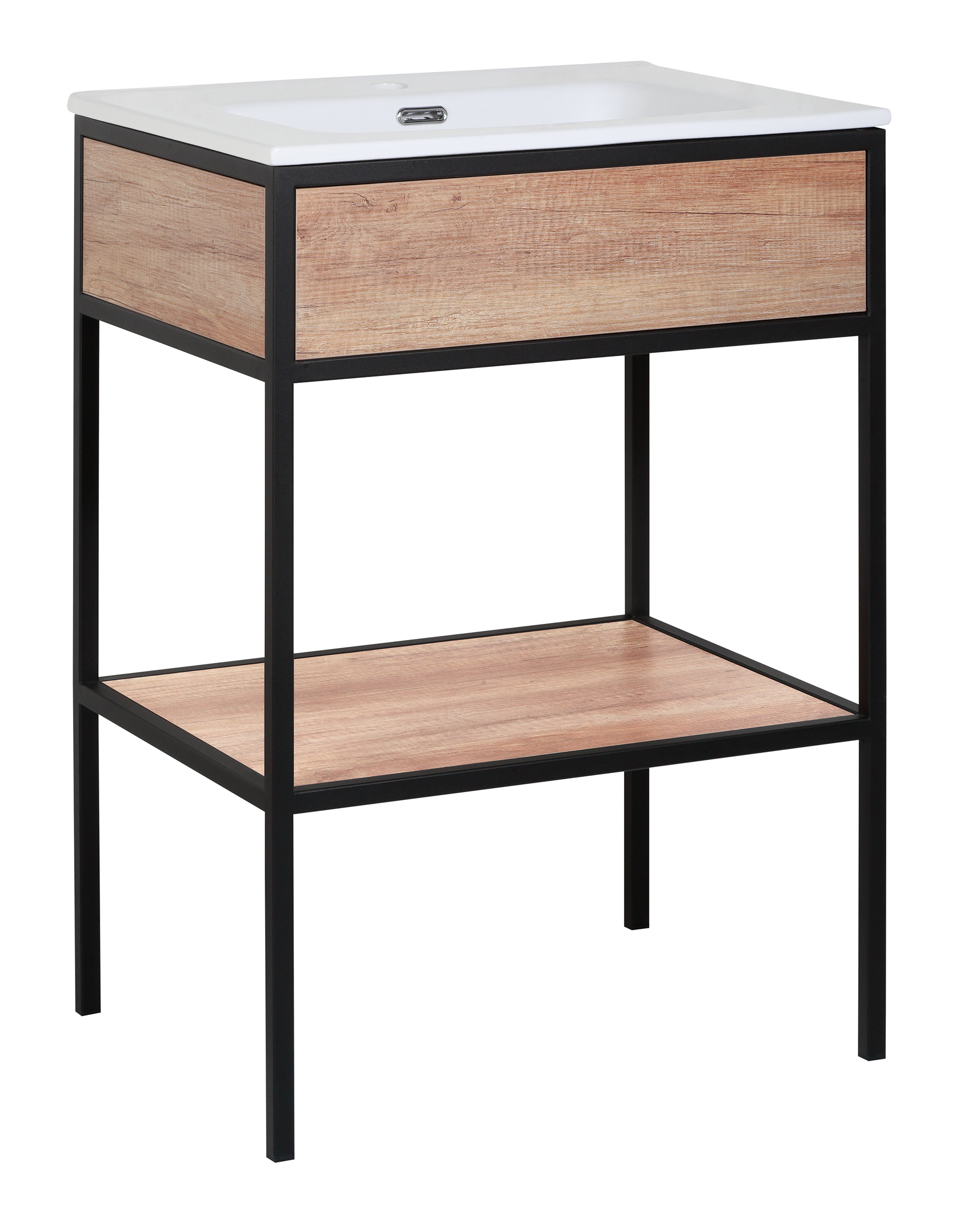 Astor Modus szafka 60 cm podumywalkowa czarny mat/dąb country AM-UMU-600-0C