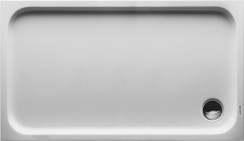Duravit D-Code brodzik 130x75 cm prostokątny Antislip biały 720098000000001